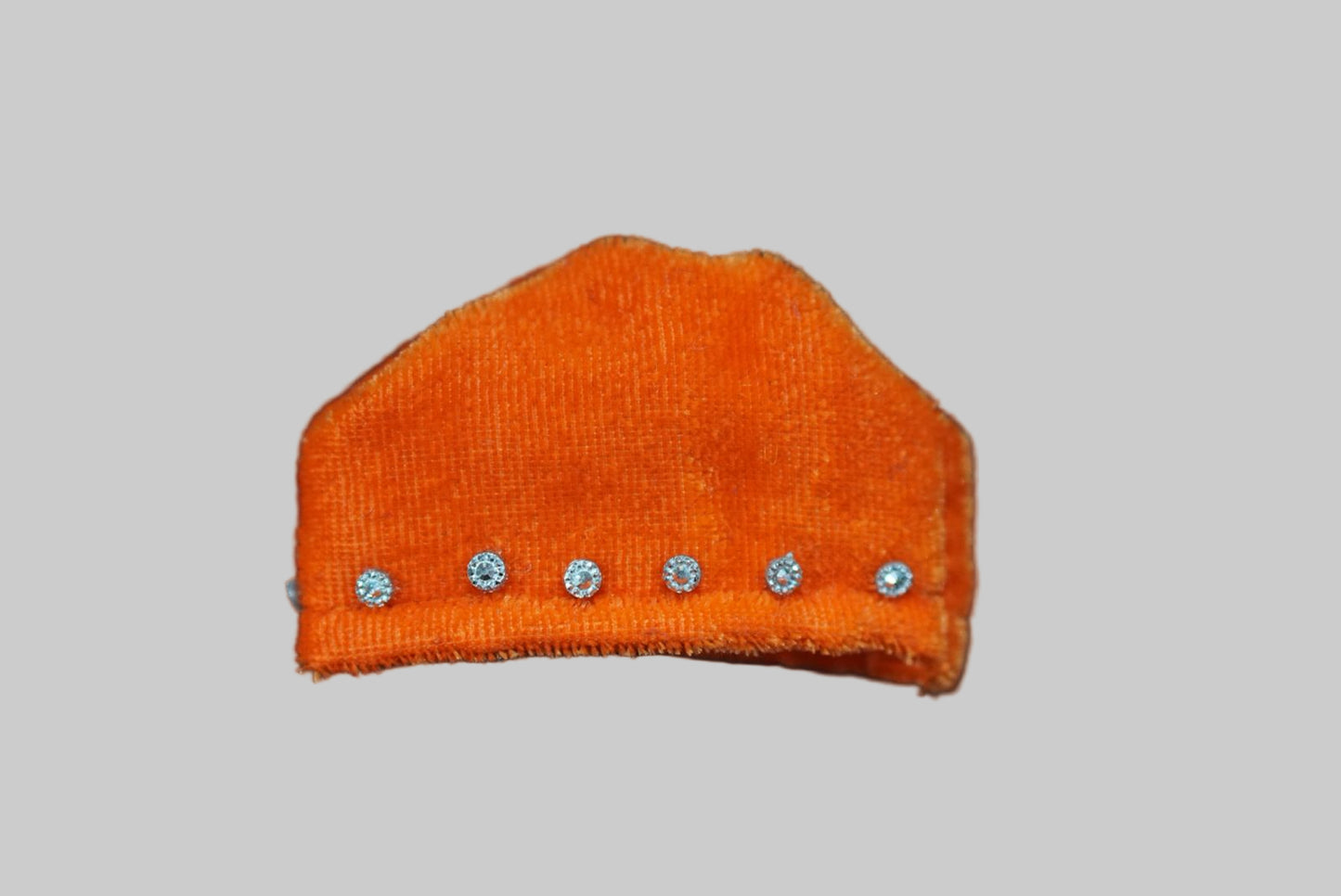 ORANGE SOFT VELVET // NIGHT DRESSES SET(CAP, KURTA & PAJAMA)// FOR LADDU GOPAL