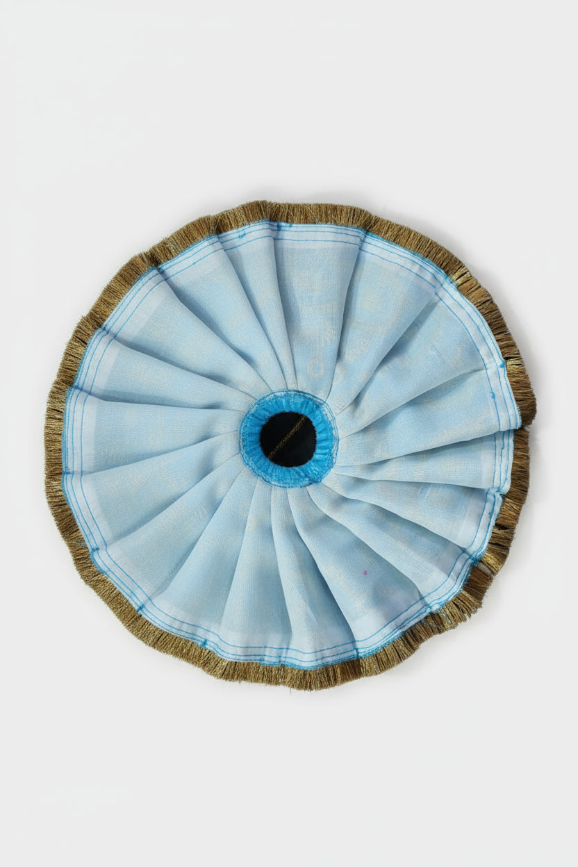 SKY BLUE EMBROIDERY//WINTER VELLVET POSHAK//FULL SLEEVES WITH CAP