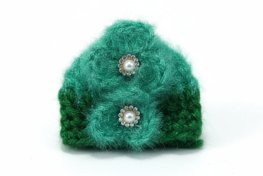 PREMIUM DARK GREEN KNITTED //WINTER WOOLEN POSHAK//WITH CAP