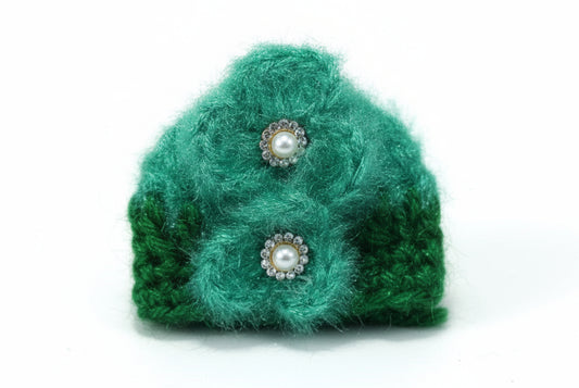 PREMIUM DARK GREEN KNITTED //WINTER WOOLEN POSHAK//WITH CAP