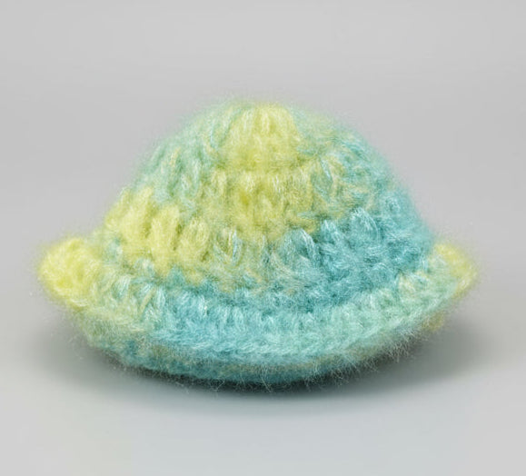 FIROZI MIX WITH YELLOW KNITTED//WINTER WOOLEN POSHAK//WITH CAP