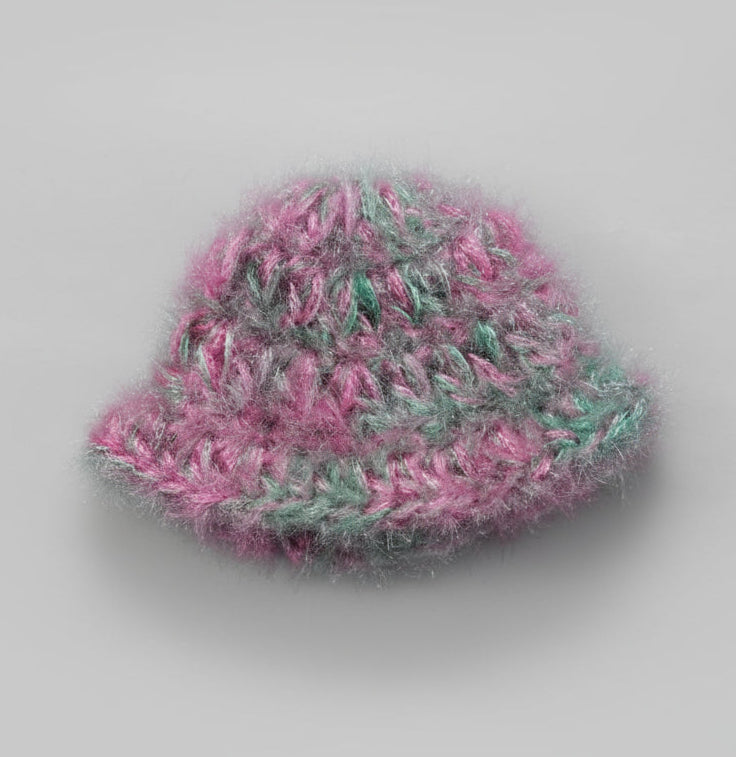 MULTICOLOUR WITH HEAVY FRILL KNITTED//WINTER WOOLEN POSHAK//WITH CAP