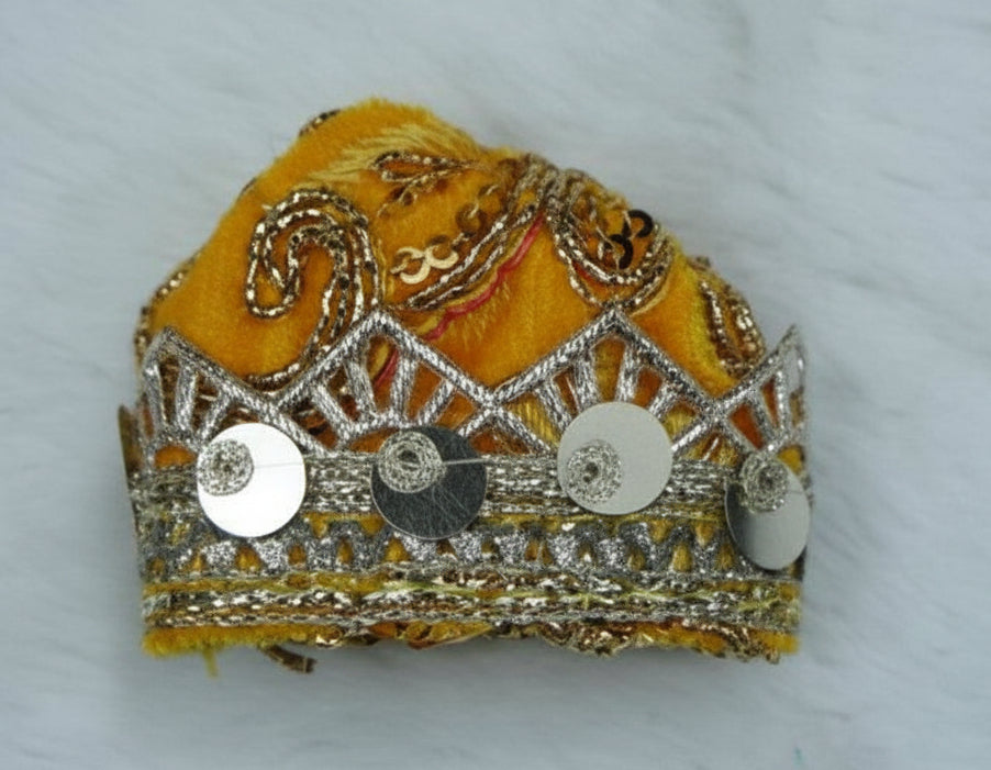 DARK YELLOW EMBROIDARY//WINTER VELVET POSHAK//FULL SLEEVES WITH CAP//EASILY WASHABLE