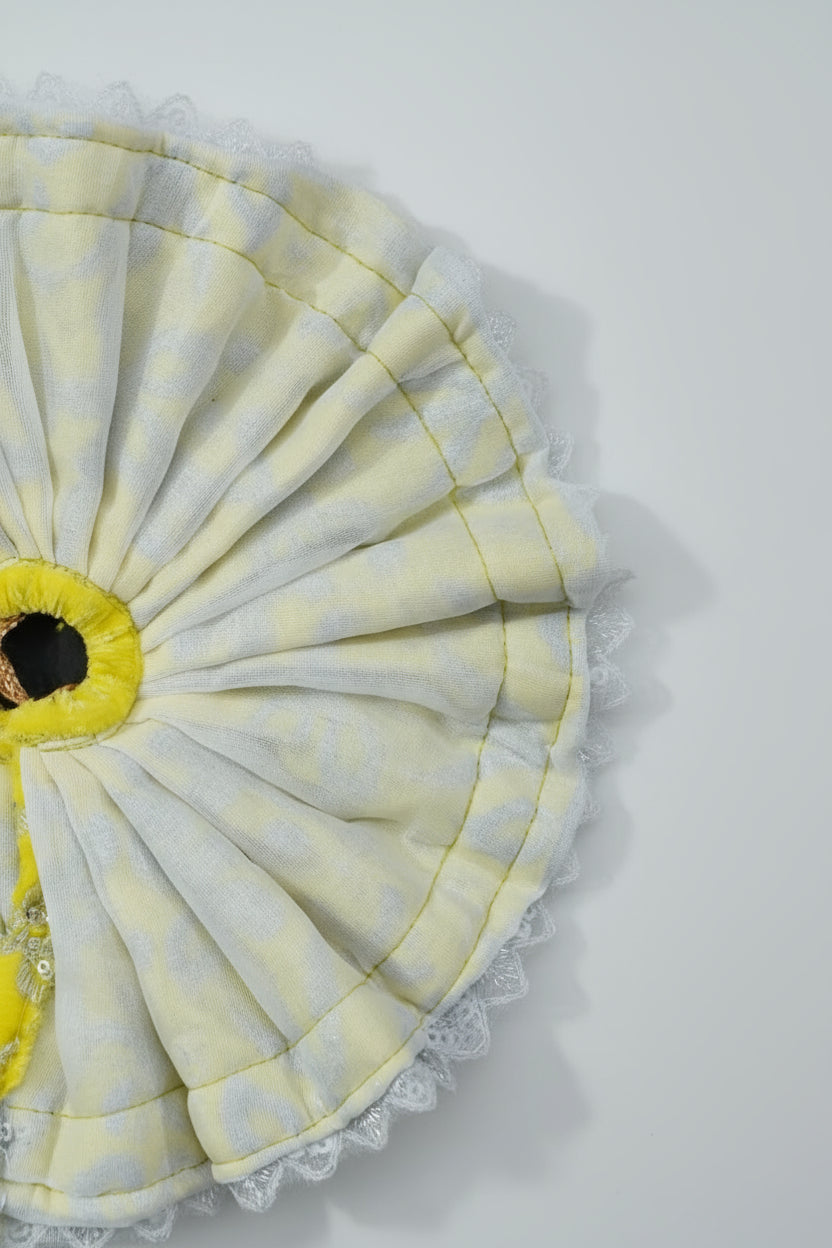 YELLOW SILVER 100% WINTER VELVET POSHAK// WITH CAP // WITH FULL SLEVE KOTI OR JOINT KOTI