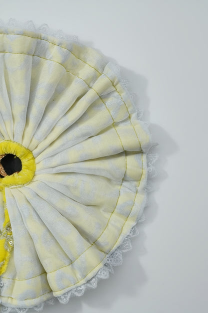 YELLOW SILVER 100% WINTER VELVET POSHAK// WITH CAP // WITH FULL SLEVE KOTI OR JOINT KOTI