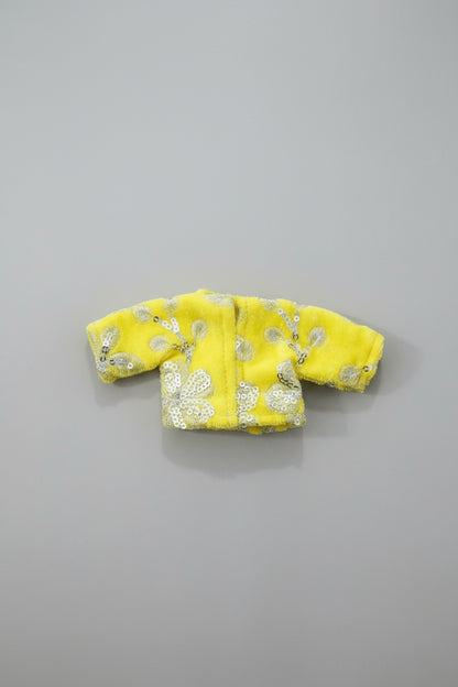 YELLOW SILVER 100% WINTER VELVET POSHAK// WITH CAP // WITH FULL SLEVE KOTI OR JOINT KOTI