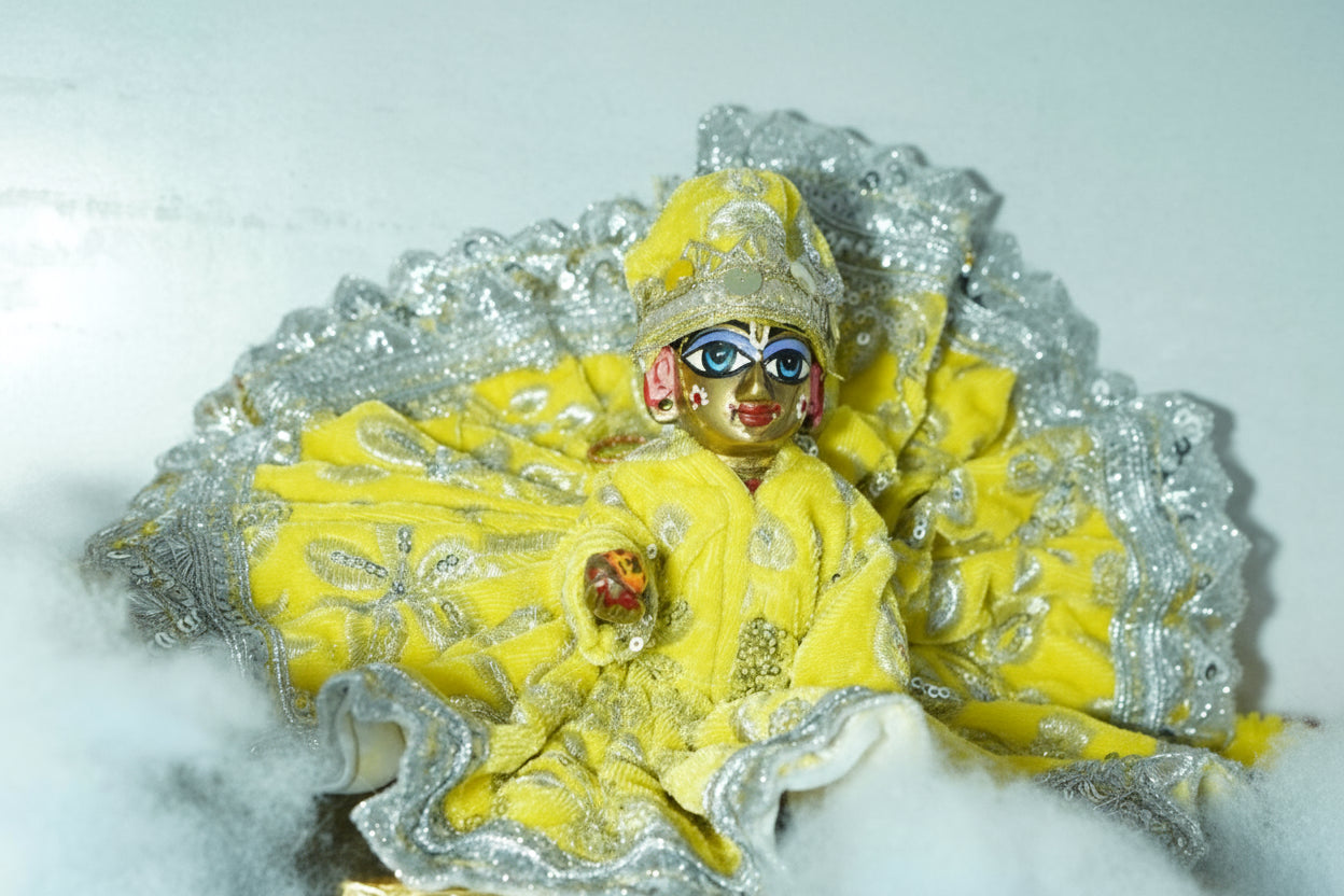 YELLOW SILVER 100% WINTER VELVET POSHAK// WITH CAP // WITH FULL SLEVE KOTI OR JOINT KOTI