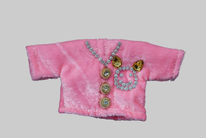 PINK SOFT VELVET // NIGHT DRESSES SET(CAP, KURTA & PAJAMA)// FOR LADDU GOPAL