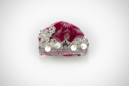 RICH MAROON EMBROIDERY//WINTER VELVET POSHAK// FULL SLEEVES WITH CAP