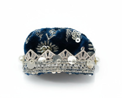 DARK NEAVY BLUE//EMBRIODERY//WINTER VELVET POSHAK//FULL SLEEVES