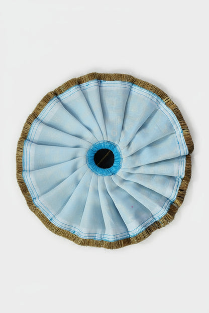 SKY BLUE EMBROIDERY//WINTER VELLVET POSHAK//FULL SLEEVES WITH CAP