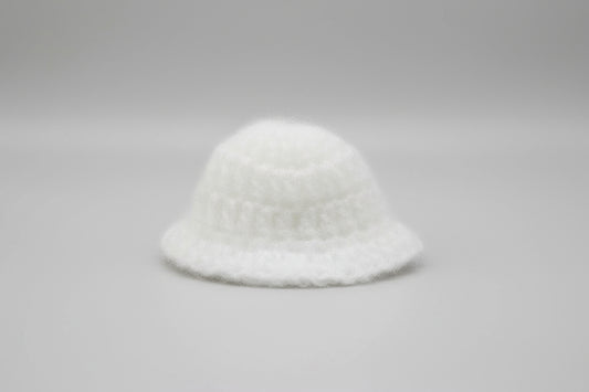 WHITE LEAVES WITH PINK BORDER  KNITTED//WINTER WOOLEN POSHAK//WITH CAP