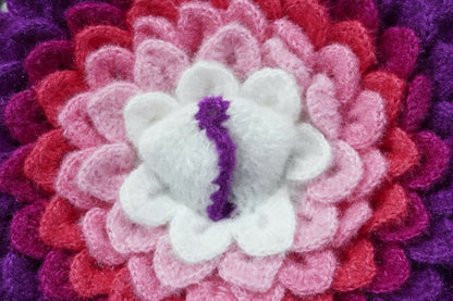 MULTI LEAVES WITH MULTI COLOURS KNITTED//WINTER WOOLEN POSHAK//WITH CAP