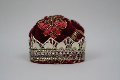 DARK MARROON EMBROIDARY//WINTER VELVET POSHAK//FULL SLEEVES WITH CAP//EASLY WASHABLE