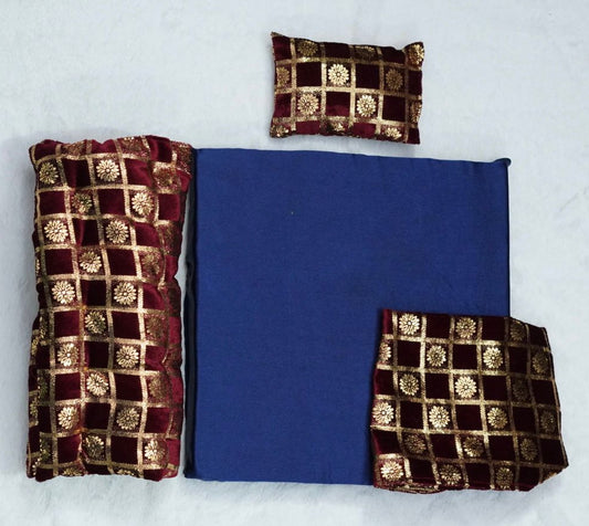 WINTER WARM MATTRESS FOR GOPAL JI // WITH MAROON CLR ONE WARM BLANKET & PILLOW