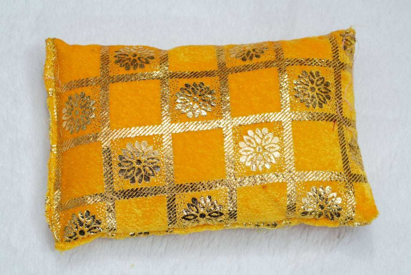 WINTER WARM MATTRESS FOR GOPAL JI // WITH YELLOW VELVET ONE WARM BLANKET & PILLOW