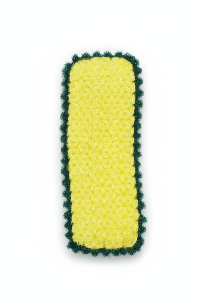 HAND KNITTED PREMIUM YELLOW WITH GREEN BORDER COLOUR SHAWAL//FOR ALL SIZES GOPAL JI