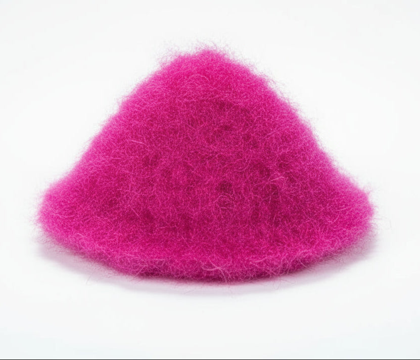 PREMIUM MAGENTA COLOUR FRILL  WITH MULTI LEAVES HAND KNITTED  || GOPAL JI WINTER WOLLEN DRESS