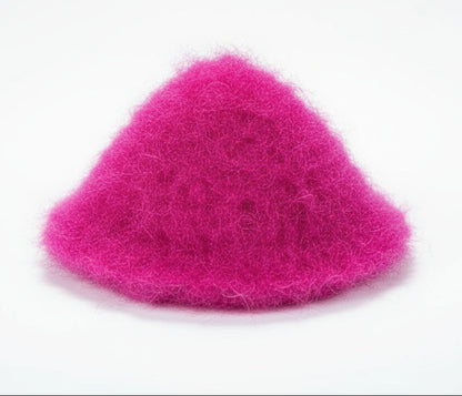 PREMIUM MAGENTA COLOUR FRILL  WITH MULTI LEAVES HAND KNITTED  || GOPAL JI WINTER WOLLEN DRESS