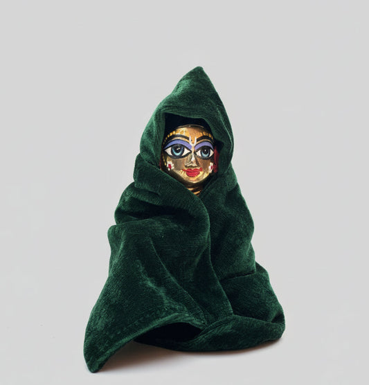 DARK GREEN VELVET WARM PONCHU || COMFORTABLE|| EASILY WEAR || FOR ALL SIZES GOPAL JI