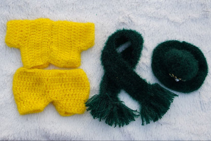 STYLISH HANDMADE WOOLEN SUIT WITH WARM CAP & MUFFLOR